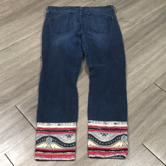 Anthropologie “Stet Ankle” Pilcro & the Letterpress Red Trim Jeans size 27 - Picture 5 of 12